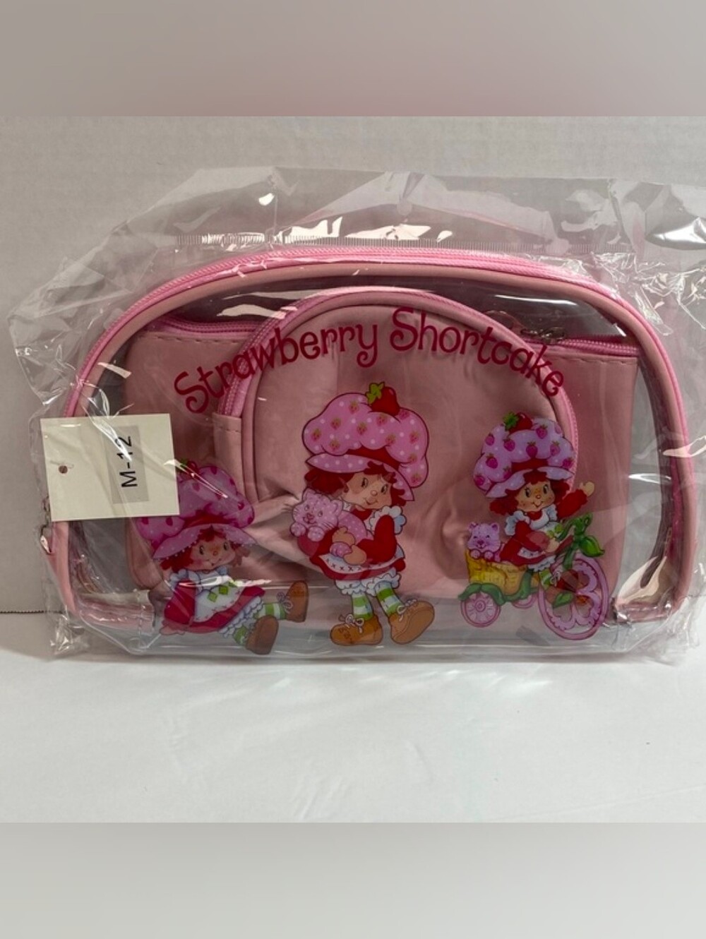 3 Piece Set Strawberry Shortcake Makeup Bags - Picture 1 of 3